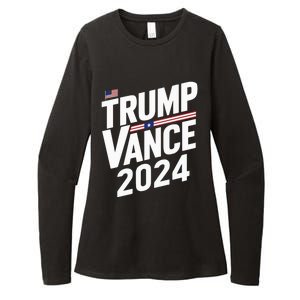 Trump J.D. Vance 2024 Trump Vance 2024 Retro Stripe Trump Jd Vance Womens CVC Long Sleeve Shirt