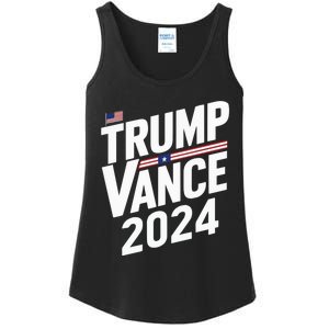 Trump J.D. Vance 2024 Trump Vance 2024 Retro Stripe Trump Jd Vance Ladies Essential Tank