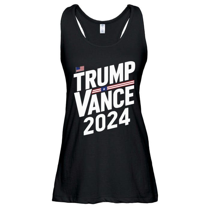 Trump J.D. Vance 2024 Trump Vance 2024 Retro Stripe Trump Jd Vance Ladies Essential Flowy Tank