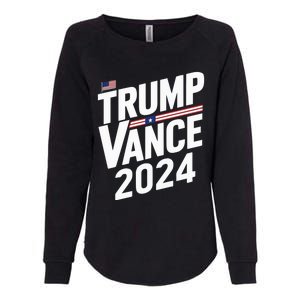 Trump J.D. Vance 2024 Trump Vance 2024 Retro Stripe Trump Jd Vance Womens California Wash Sweatshirt