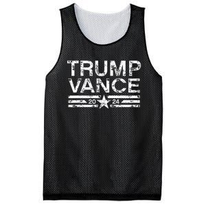 Trump J.D. Vance 2024 Retro Stripe Trump Vance Mesh Reversible Basketball Jersey Tank