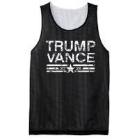 Trump J.D. Vance 2024 Retro Stripe Trump Vance Mesh Reversible Basketball Jersey Tank