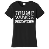 Trump J.D. Vance 2024 Retro Stripe Trump Vance Women's T-Shirt