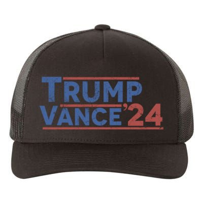 Trump J.D. Vance 2024 Trump Vance 2024 Retro Stripe Trump Jd Vance Yupoong Adult 5-Panel Trucker Hat