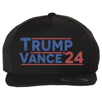 Trump J.D. Vance 2024 Trump Vance 2024 Retro Stripe Trump Jd Vance Wool Snapback Cap