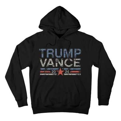 Trump Jd Vance 2024 Retro Stripe Trump Vance Hoodie