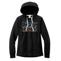 Trump Jd Vance 2024 Retro Stripe Trump Vance Women's Fleece Hoodie