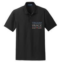 Trump Jd Vance 2024 Retro Stripe Trump Vance Dry Zone Grid Polo