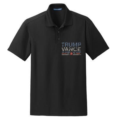 Trump Jd Vance 2024 Retro Stripe Trump Vance Dry Zone Grid Polo