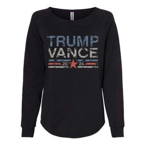 Trump Jd Vance 2024 Retro Stripe Trump Vance Womens California Wash Sweatshirt