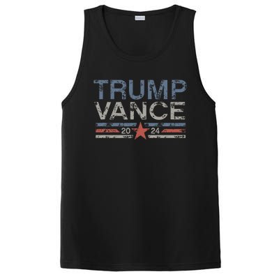 Trump Jd Vance 2024 Retro Stripe Trump Vance PosiCharge Competitor Tank