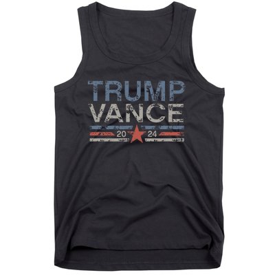 Trump Jd Vance 2024 Retro Stripe Trump Vance Tank Top