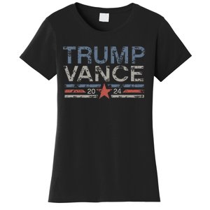 Trump Jd Vance 2024 Retro Stripe Trump Vance Women's T-Shirt