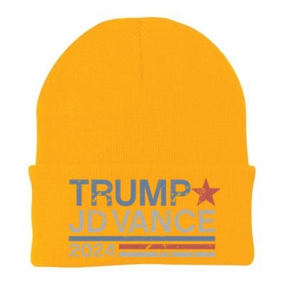 Trump Jd Vance 2024 Retro Stripe Trump Vance Knit Cap Winter Beanie