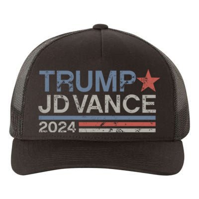 Trump Jd Vance 2024 Retro Stripe Trump Vance Yupoong Adult 5-Panel Trucker Hat