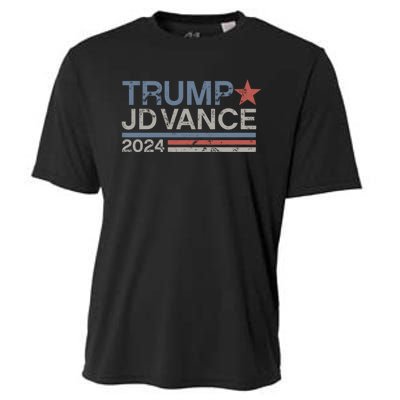 Trump Jd Vance 2024 Retro Stripe Trump Vance Cooling Performance Crew T-Shirt