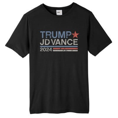 Trump Jd Vance 2024 Retro Stripe Trump Vance Tall Fusion ChromaSoft Performance T-Shirt