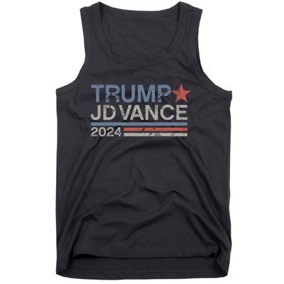 Trump Jd Vance 2024 Retro Stripe Trump Vance Tank Top