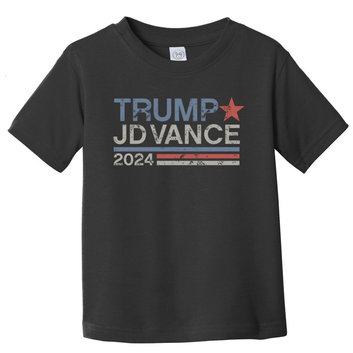 Trump Jd Vance 2024 Retro Stripe Trump Vance Toddler T-Shirt