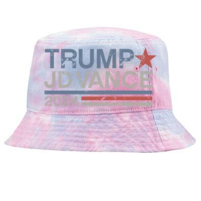 Trump Jd Vance 2024 Retro Stripe Trump Vance Tie-Dyed Bucket Hat