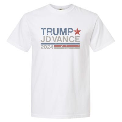 Trump Jd Vance 2024 Retro Stripe Trump Vance Garment-Dyed Heavyweight T-Shirt