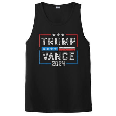 Trump Jd Vance 2024 Stripe And Star PosiCharge Competitor Tank