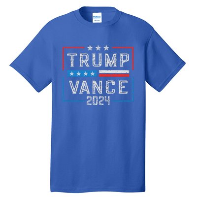 Trump Jd Vance 2024 Stripe And Star Tall T-Shirt