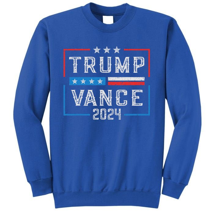 Trump Jd Vance 2024 Stripe And Star Tall Sweatshirt