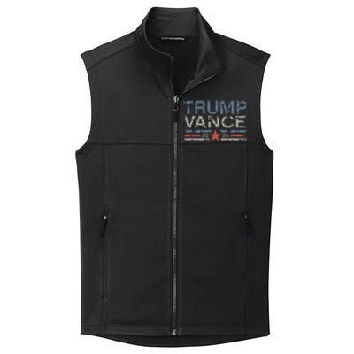 Trump Jd Vance 2024 Retro Stripe And Star Collective Smooth Fleece Vest