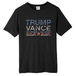 Trump Jd Vance 2024 Retro Stripe And Star Tall Fusion ChromaSoft Performance T-Shirt