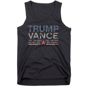 Trump Jd Vance 2024 Retro Stripe And Star Tank Top