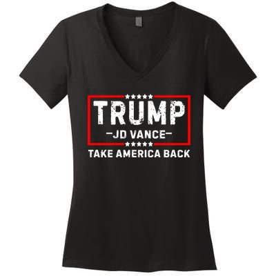 Trump Jd Vance 2024 Republican Election 24 Women's V-Neck T-Shirt