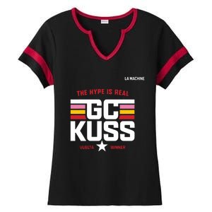 Team Jumbo Visma The Hype Is Real Gc Kuss Vuelta Winner Ladies Halftime Notch Neck Tee