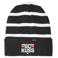 Team Jumbo Visma The Hype Is Real Gc Kuss Vuelta Winner Striped Beanie with Solid Band