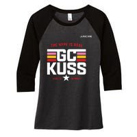 Team Jumbo Visma The Hype Is Real Gc Kuss Vuelta Winner Women's Tri-Blend 3/4-Sleeve Raglan Shirt