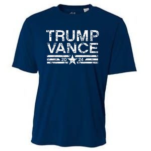 Trump J.D. Vance 2024 Retro Stripe Trump Vance Cooling Performance Crew T-Shirt