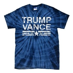 Trump J.D. Vance 2024 Retro Stripe Trump Vance Tie-Dye T-Shirt