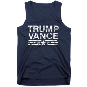 Trump J.D. Vance 2024 Retro Stripe Trump Vance Tank Top