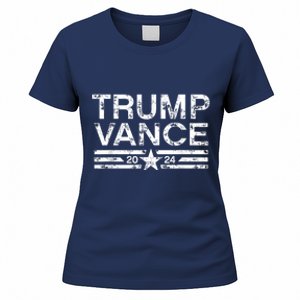 Trump J.D. Vance 2024 Retro Stripe Trump Vance Women's T-Shirt