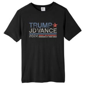 Trump Jd Vance 2024 Retro Stripe Trump Vance Tall Fusion ChromaSoft Performance T-Shirt