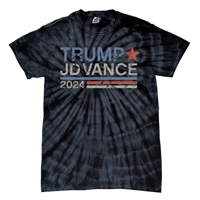 Trump Jd Vance 2024 Retro Stripe Trump Vance Tie-Dye T-Shirt