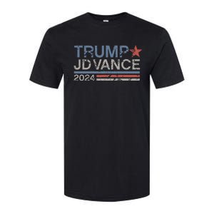 Trump Jd Vance 2024 Retro Stripe Trump Vance Softstyle CVC T-Shirt