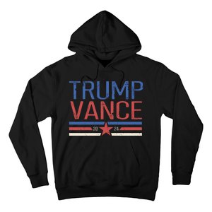 Trump Jd Vance 2024 Retro Stripe Star Election Hoodie