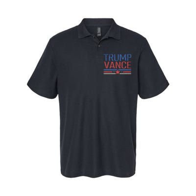 Trump Jd Vance 2024 Retro Stripe Star Election Softstyle Adult Sport Polo