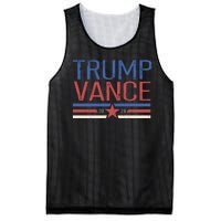 Trump Jd Vance 2024 Retro Stripe Star Election Mesh Reversible Basketball Jersey Tank