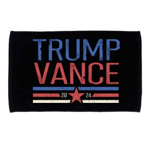 Trump Jd Vance 2024 Retro Stripe Star Election Microfiber Hand Towel