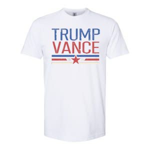 Trump Jd Vance 2024 Retro Stripe Star Election Softstyle CVC T-Shirt