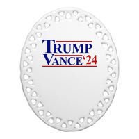 Trump Jd Vance 2024 Usa Political Election Ceramic Oval Ornament