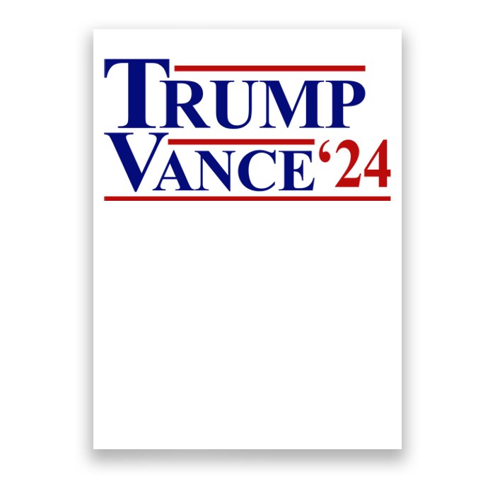 Trump Jd Vance 2024 Usa Political Election Poster