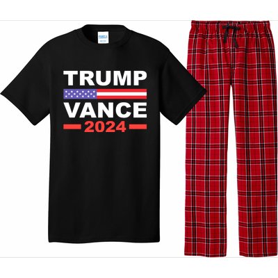 Trump J.D. Vance 2024 Trump Vance 2024 Retro Stripe Trump Jd Vance Pajama Set